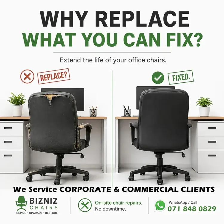 Chair fixed by Bizniz Chairs